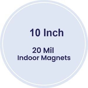 10" Circle Indoor Magnets - 20 Mil