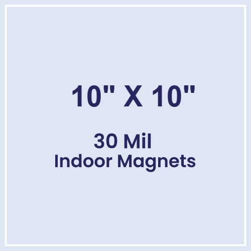 Magnet - 10x10 Square Corners - 30 Mil
