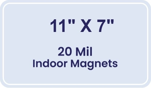 Magnet - 11 x 7 Round Corners - 20 mil