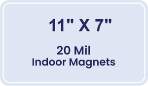 Magnet - 11 x 7 Round Corners - 20 mil