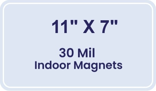 Magnet - 11 x 7 Round Corners - 30 Mil