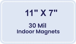 Magnet - 11 x 7 Round Corners - 30 Mil