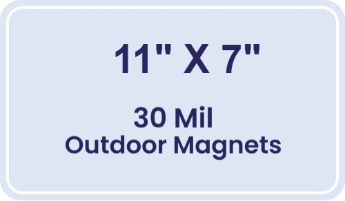 Magnet - 11 x 7 Round Corners - 30 Mil - Outdoor Safe