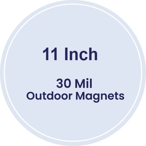 11" Circle Outdoor Magnets - 30 Mil