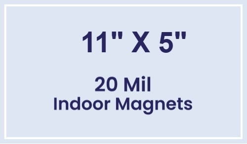 Magnet - 11x5 Square Corners - 20 mil