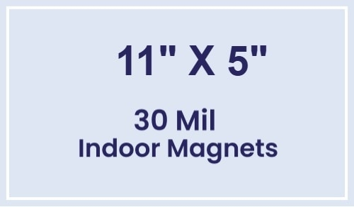 Magnet - 11x5 Square Corners - 30 Mil