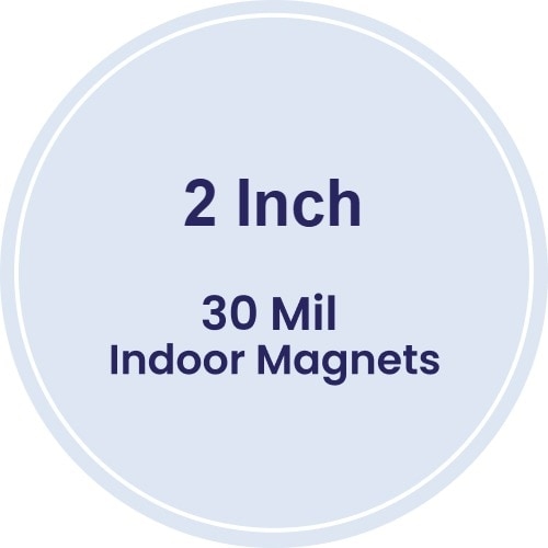 Magnet - 2" Diameter Circle - 30 Mil