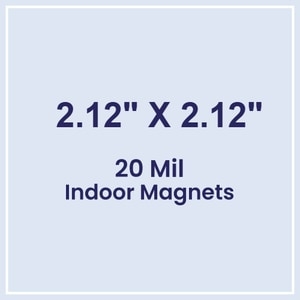 Magnet - 2.125x2.125 Square Corner - 20 Mil