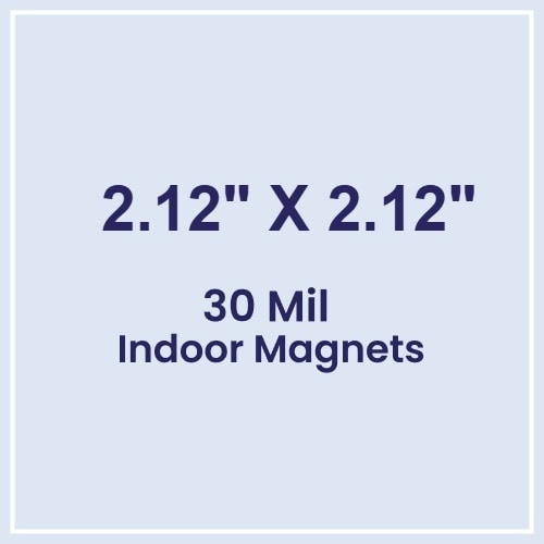 Magnet - 2.125x2.125 Square Corner - 30 Mil