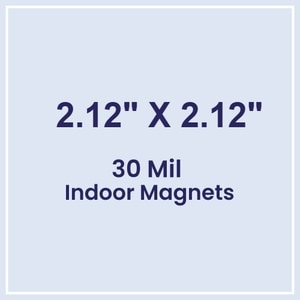 Magnet - 2.125x2.125 Square Corner - 30 Mil