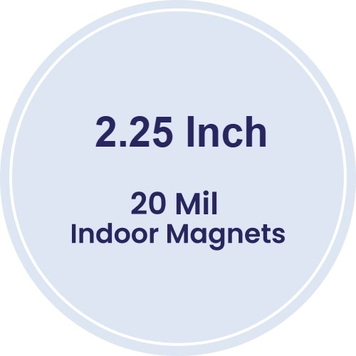 Magnet - 2.25" Diameter Circle - 20 Mil