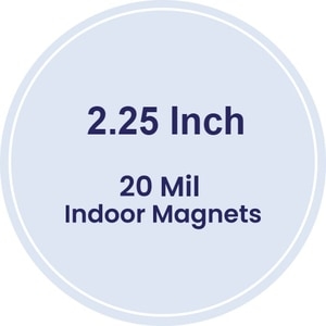 Magnet - 2.25" Diameter Circle - 20 Mil