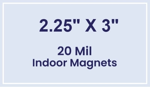 Magnets - 2.25x3 Square Corners - 20 Mil - 4 Color Process
