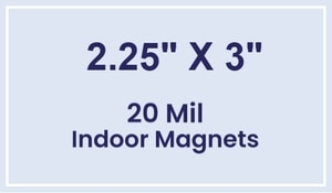Magnets - 2.25x3 Square Corners - 20 Mil - 4 Color Process
