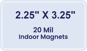 Magnet - 2.25x3.25 Round Corners - 20 Mil