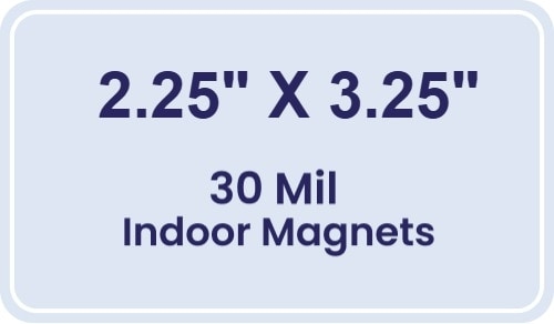 Magnet - 2.25x3.25 Round Corners - 30 Mil
