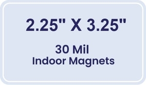 Magnet - 2.25x3.25 Round Corners - 30 Mil