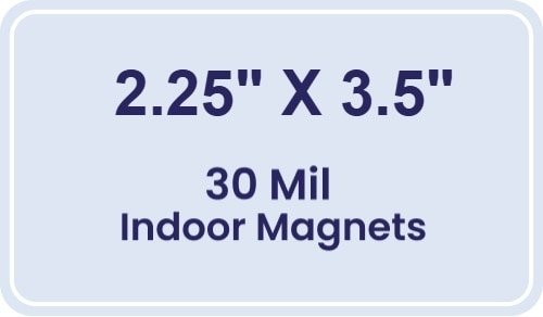 Magnet - 2.25x3.5 Round Corners (.25 radius) - 30 Mil