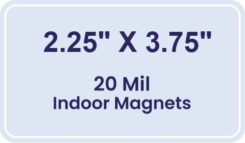 Magnet - 2.25x3.75 Round Corners - 20 Mil