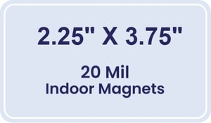 Magnet - 2.25x3.75 Round Corners - 20 Mil