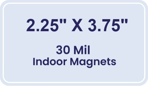 Magnet - 2.25x3.75 Round Corners - 30 Mil