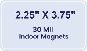 Magnet - 2.25x3.75 Round Corners - 30 Mil