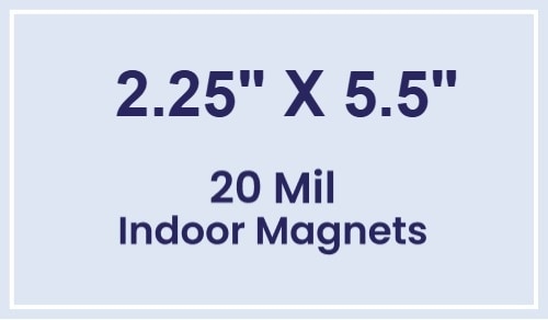 Magnets - 2.25x5.5 Square Corners - 20 Mil - 4 Color Process