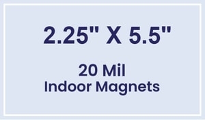 Magnets - 2.25x5.5 Square Corners - 20 Mil - 4 Color Process