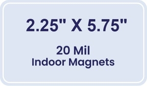 Magnet - 2.25x5.75 Round Corners - 20 Mil