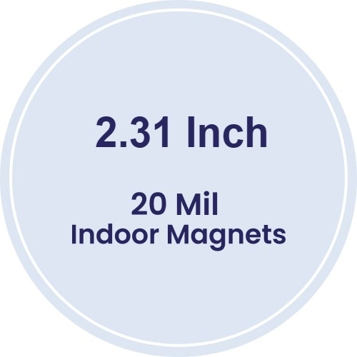 Magnet - 2.3125" Diameter Circle - 20 Mil