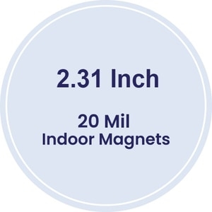 Magnet - 2.3125" Diameter Circle - 20 Mil