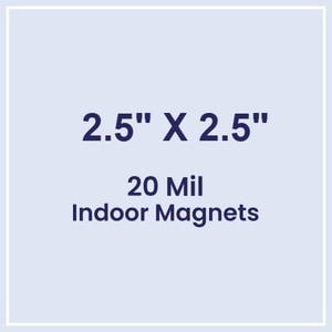 Magnets - 2.5x2.5 Square Corners - 20 Mil - 4 Color Process