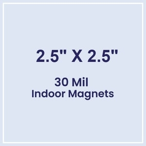 Magnet - 2.5x2.5 Square Corners - 30 Mil