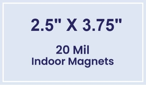 Magnets - 2.5x3.75 Square Corners - 20 Mil - 4 Color Process