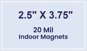 Magnets - 2.5x3.75 Square Corners - 20 Mil - 4 Color Process