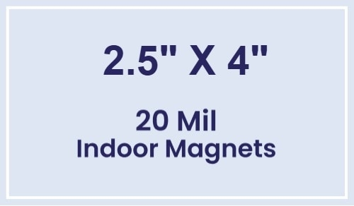 Magnets - 2.5x4 Square Corners - 20 Mil - 4 Color Process