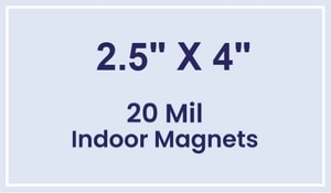 Magnets - 2.5x4 Square Corners - 20 Mil - 4 Color Process