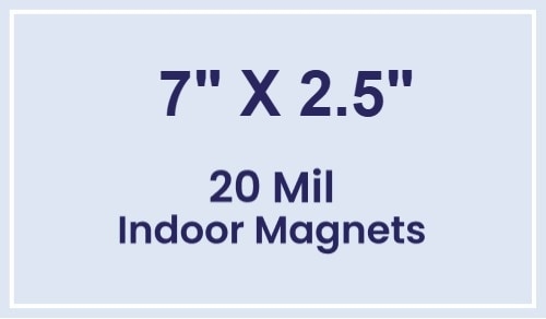 Magnets - 2.5x7 Square Corners - 20 Mil - 4 Color Process