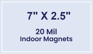 Magnets - 2.5x7 Square Corners - 20 Mil - 4 Color Process