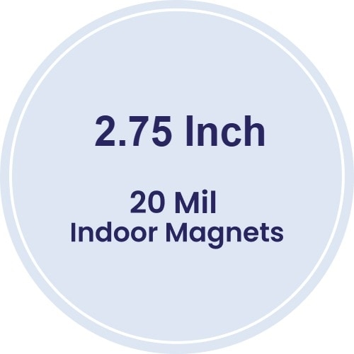 Magnet - 2.75" Diameter Circle - 20 Mil