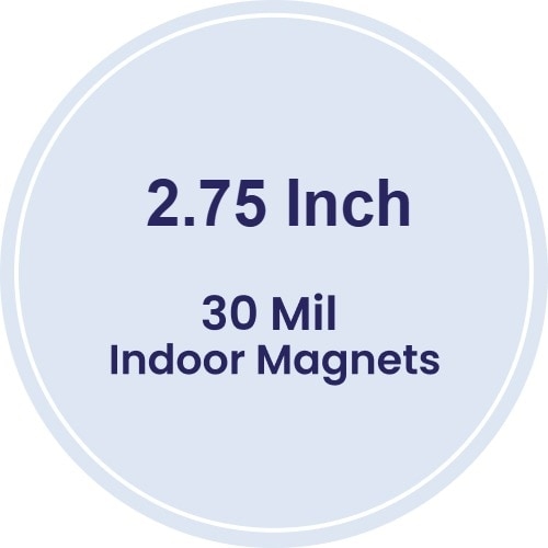 Magnet - 2.75" Diameter Circle - 30 Mil