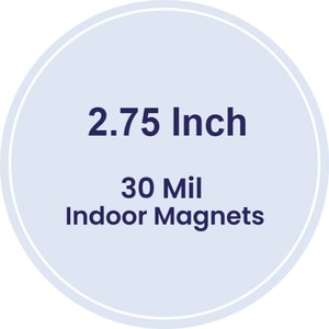 Magnet - 2.75" Diameter Circle - 30 Mil