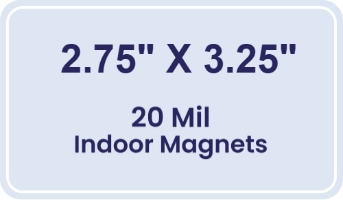 Magnet - 2.75x3.25 Round Corners - 20 Mil