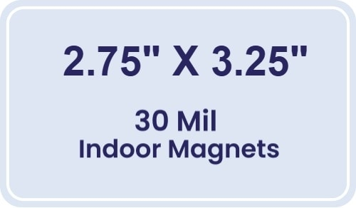 Magnet - 2.75x3.25 Round Corners - 30 Mil