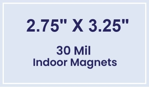 Magnet - 2.75x3.25 Square Corners - 30 Mil