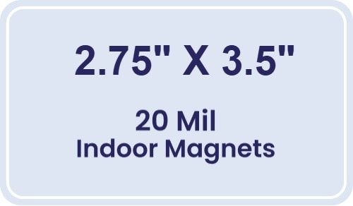 Magnet - 2.75x3.5 Round Corners - 20 Mil