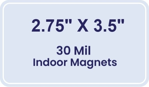 Magnet - 2.75x3.5 Round Corners - 30 Mil