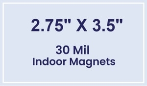 Magnet - 2.75x3.5 Square Corners - 30 Mil
