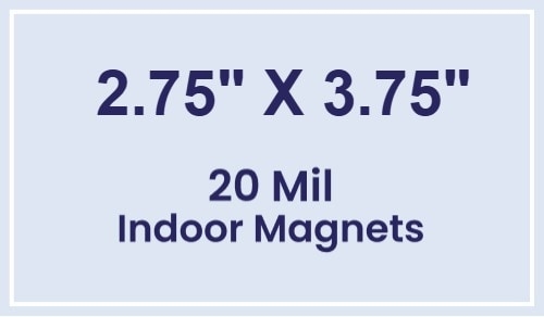 Magnet - 2.75x3.75 Square Corners - 20 Mil