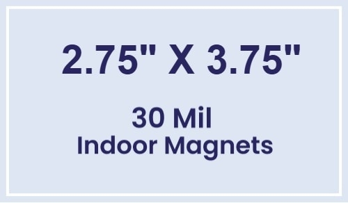Magnet - 2.75x3.75 Square Corners - 30 Mil